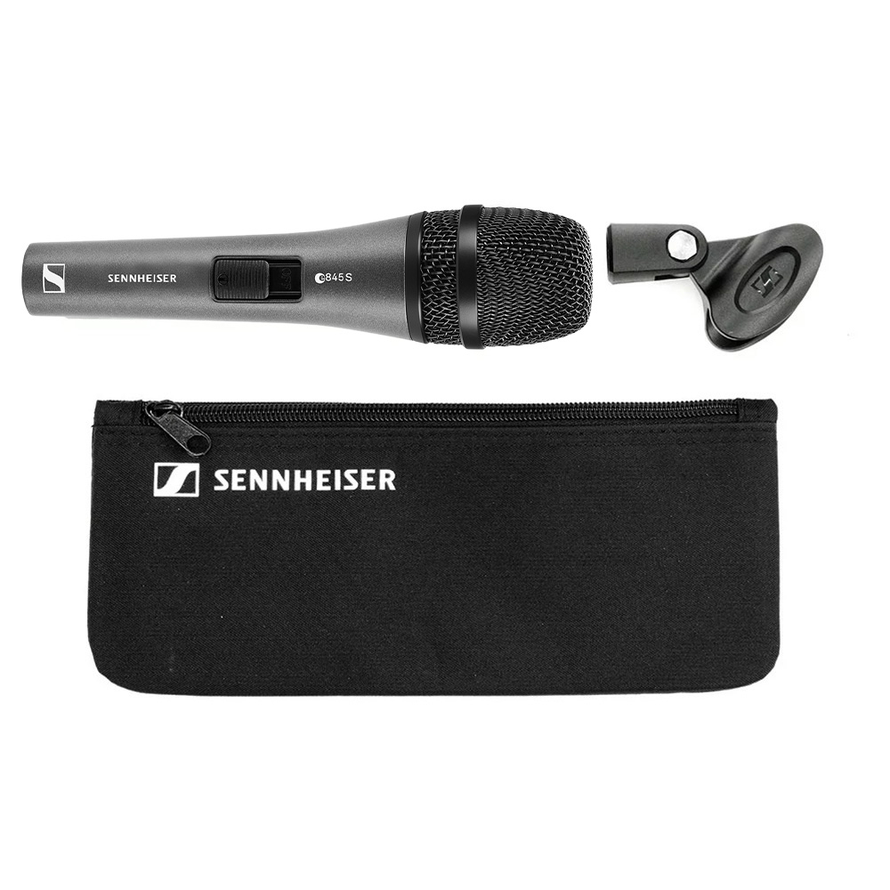 [ใส่โค้ดลด1000บ.] Sennheiser E845 / E845S ไมโครโฟน แถมฟรีหัวจับไมค์ ซองใส่ไมค์ E-845 / E-845S +ประกันศูนย์ไทย