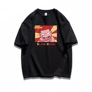 Slam Dunk เสื้อยืดแขนสั้นผู้ชายผ้าฝ้ายฤดูร้อนทุกการแข่งขัน