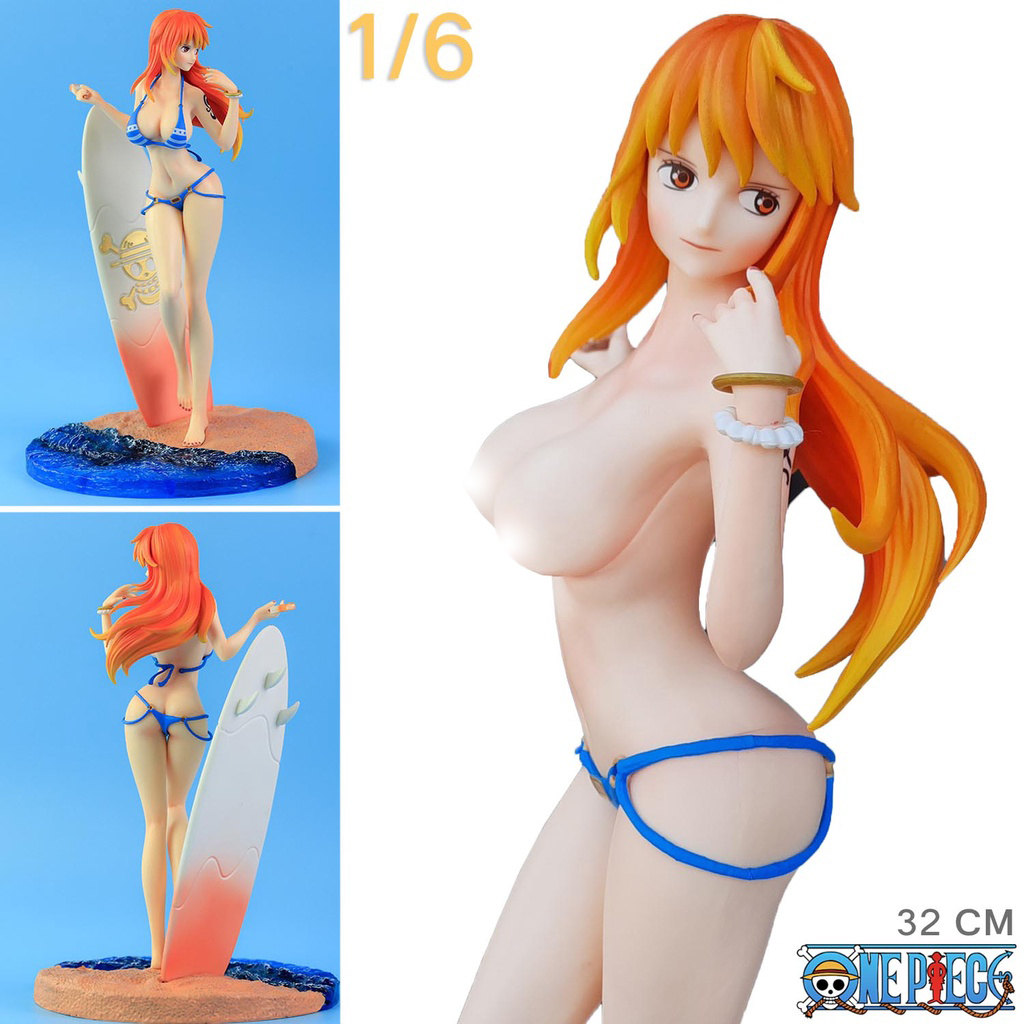 Figure ฟิกเกอร์ SkyTube Resin Statue One Piece วันพีซ เต็มพิกัดสลัดจอมลุย วันพีช O Nami นามิ กลุ่มโจ