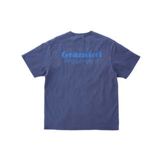 Gramicci เสื้อยืด รุ่น UNISEX PRESERVE-IT TEE NAVY PIGMENST