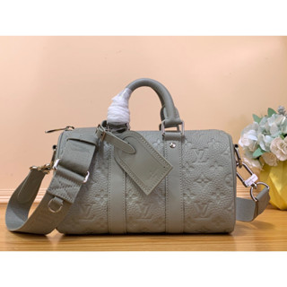 พรี​ ราคา7800 Lv Louis Vuitton Keepall XS 25 M23163 หนังแท้ กระเป๋าสะพาย กระเป๋าสะพายข้าง