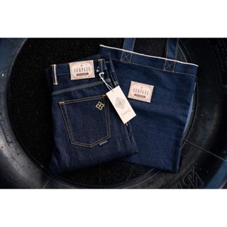 Surpass Denim ( Brass ) 16 oz. กระบอกเล็ก,กระบอกตรง ถมถุงผ้ายีนส์อย่างดี