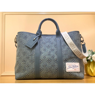 พรี​ ราคา8700 Lv Louis Vuitton Week-End Tote M22532 หนังวัว กระเป๋าหิ้ว43 x 34 x 17.5cm