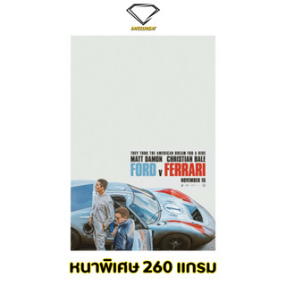 💎Intelligent | โปสเตอร์ Ford v Ferrari | ขนาด 21x31 นิ้ว | x 1 แผ่น โปสเตอร์หนัง ภาพยนตร์ ใหญ่ชนยักษ์ ซิ่งทะลุไมล์