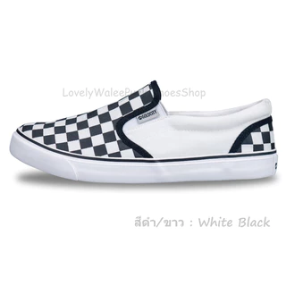 ▄▀▄▀▄GoldCity 901_Size_37-45 รองเท้าผ้าใบแบบสวมสลิปออน ขอบนวมนุ่ม ลายหมากรุก มี 7 สี_พร้อมส่ง!!