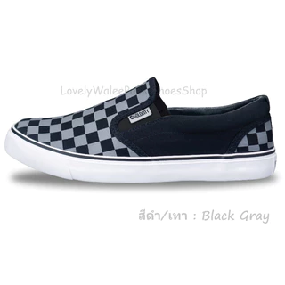 ▄▀▄▀▄GoldCity 901_Size_37-45 รองเท้าผ้าใบแบบสวมสลิปออน ขอบนวมนุ่ม ลายหมากรุก มี 7 สี_พร้อมส่ง!!