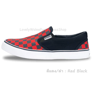 ▄▀▄▀▄GoldCity 901_Size_37-45 รองเท้าผ้าใบแบบสวมสลิปออน ขอบนวมนุ่ม ลายหมากรุก มี 7 สี_พร้อมส่ง!!