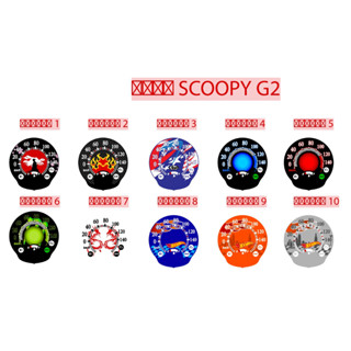 แผ่นไมล์ scoopy gen2 งานสีเข้มๆ