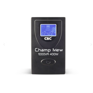 CBC เครื่องสำรองไฟ รุ่น Champ iView 1000VA / 400W UPS เครื่องสำรองไฟสำหรับคอมพิวเตอร์