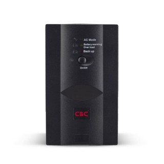 CBC เครื่องสำรองไฟ UPS รุ่น AR-Eco 1000VA 480W ควบคุมการทำงานด้วยไมโครโปรเซสเซอร์ มีระบบปรับแรงดันไฟฟ้าอัตโนมัติ (AVR)