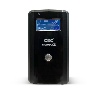 CBC เครื่องสำรองไฟ UPS รุ่น Champ LCD. 1000VA / 400W สำรองไฟสำหรับคอมพิวเตอร์