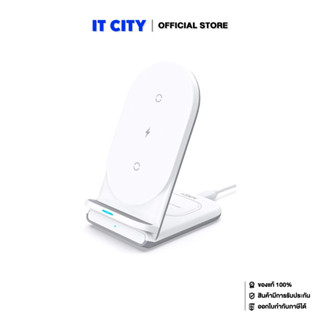 AUKEY LC-A2 แท่นชาร์จไร้สาย Aircore Series 2-in-1 Wireless Charging Stand (CEP-001331)