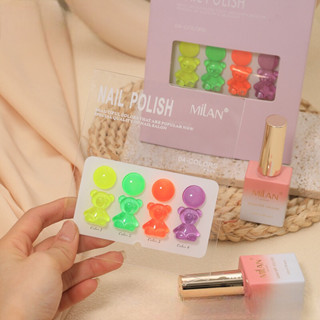 เซ็ตสีเจล Milan 4สี (แถมชาร์ทสี) Colorful summer โทนสีสดใส