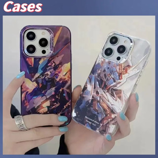 คูปองเคลม🎀เคสไอโ case for iphone 11 12 เกราะกลไกที่สร้างสรรค์ถึง เคส 14 13 12 11 pro max ชุบป้องกันการตก