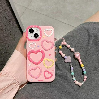 💜สินค้าใหม่มาแรง💜เคส iPhone 14 13 12 11 soft case เคสโทรศัพท์ 14 pro max case รูปหัวใจ เคสป้องกันการตก ปกป้องเต็มที่