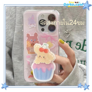 🎈จัดส่งภายใน24ชม🎈เคส for iPhone 11 14 Pro Max Case for iPhone 12 13 ป้องกันการตก การป้องกัน พร้อมขาตั้ง การ์ตูน แฟชั่น