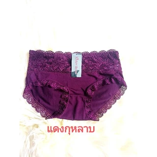 กางเกงในหญิง sister hood 431 เอวยางยืด ขอบเอวด้านหน้าระบายลูกไม้ ฟรีไซส์ใส่สบายฮิต