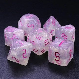 Aurora Whispers Dice Set of 7 | ลูกเต๋า Dice For DnD D&amp;D MTG RPG TRPG เกมกระดาน บอร์ดเกม Game ไพ่ทาโรต์ Magic เมจิก