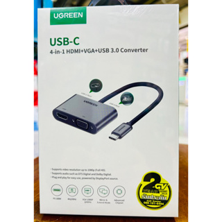 50505T USBC 4-in-1 HDMI+VGA+USB 3.0 Converter Ugreen