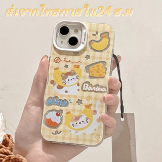 🖤ส่งจากไทยใน24ชม.🖤เคสไอโฟน 14 13 12 11 Pro Max เคส iPhone 11 น่ารัก kitty การ์ตูน พกง่ายๆ การป้องกันการตก Case