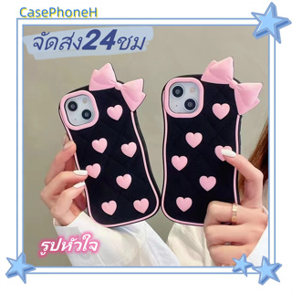 🚚จัดส่ง24ชม🚚เคสไอโฟน11 12 13 14 Pro รูปหัวใจ หูกระต่าย เคสซิลิโคนนิ่ม พาสะดวก ป้องกันการตก Case for iPhone14 เคส