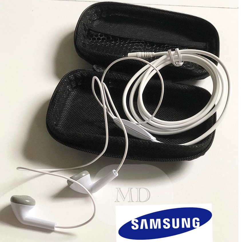 หูฟังแบบมีสาย พร้อมกล่องใส่ ใช้กับช่องเสียบขนาด 3.5 mm รองรับ Galaxy oppo vivo ระบบเสียงเบสแน่นสินค้าคุณภาพ