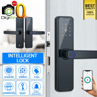 Intelligent Lock Tuya ล็อคประตูอัจฉริยะ FingerPrint,Password,Card,Key,Application สแกนลายนิ้วมือ รหัส กุญแจ แอพ / กลอน