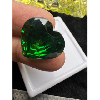 cz Green emerald 18x19mm weight 35 carats