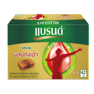 BRANDS แบรนด์ ซุปไก่สกัดผสมถั่งเฉ้า 42 มล. x  6 ขวด (8852001121015)