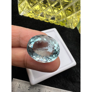 Lab Aquamarine weight 20 carats 16x20mm 1 pieces