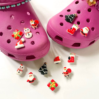 จิบบิท หมุดติดรองเท้า Christmas set : 7 ชิ้น✨🍎🎄✨🦌CROCS Jibbitz✨🩷