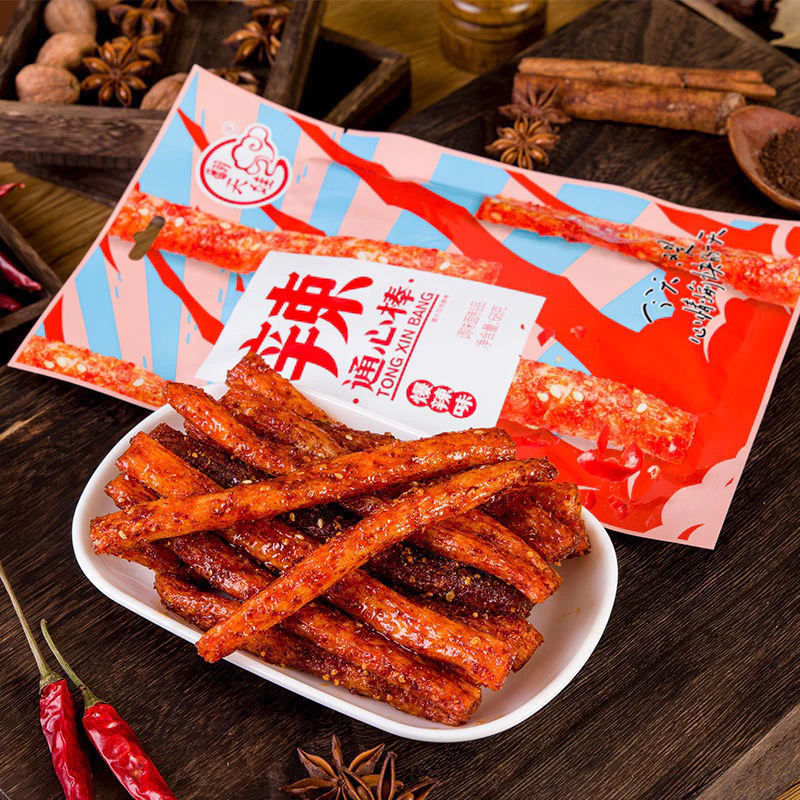 พร้อมส่ง ล่าเถียวหม่าล่าห่อใหญ่ เส้นแป้งซอสหม่าล่า Latiao ขนมทานเล่นของคนจีน รสชาติเผ็ดชา อร่อยมากๆ 🔥😋