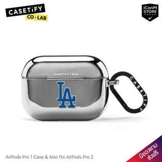 [พร้อมส่ง] CASETiFY - LA DODGERS Logo เคสสำหรับ AirPods Pro 1 &amp; Pro 2 [ผ่อน0% ส่งฟรี มีของแถม]