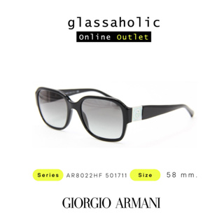 [ลดกระหน่ำ] แว่นกันแดด Giorgio Armani รุ่น AR8022HF 501711 ทรงเหลี่ยม สีดำ สุดหรู