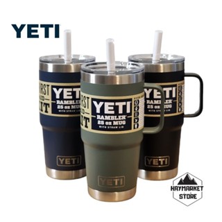 YETI แก้วเยติแท้💯% YETI RAMBLER® 25 OZ STRAW MUG (แก้วเก็บความเย็น เยติ ฝาหลอด) พร้อมส่ง