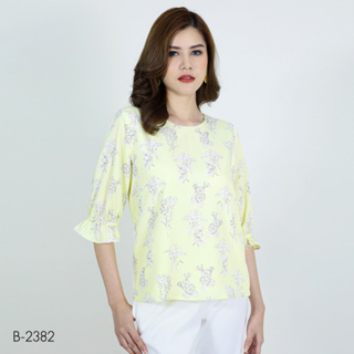 MIKIKO Blouse MI-B2382 พีชสกิน แขนยาว IGPU23-3