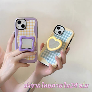 🖤ส่งจากไทยใน24ชม.🖤เคสไอโฟน 14 13 12 11 Pro Max เคส iPhone 11 น่ารัก กระจกเงา griptok พกง่ายๆ การป้องกันการตก Case