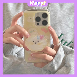 💖จัดส่ง24ชม💖iPhone 14 13 12 11 Pro Max เคส for เคสไอโฟน11 น่ารัก บางเบาพกพาง่าย การ์ตูน ลูกสุนัข แฟชั่น พร้อมขาตั้ง Case