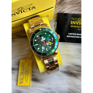 ⌚️Invicta Disney Limited Edition Mickey Mouse Green Dial Unisex Size