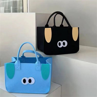 กระเป๋าผ้าแคนวาส Tote สไตล์ญี่ปุ่นกระเป๋ากล่องอาหารกลางวันแบบพกพาแบบเรียบง่ายหลากหลายสไตล์