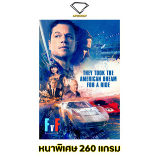 💎Intelligent | โปสเตอร์ Ford v Ferrari | ขนาด 21x31 นิ้ว | x 1 แผ่น โปสเตอร์หนัง ภาพยนตร์ ใหญ่ชนยักษ์ ซิ่งทะลุไมล์