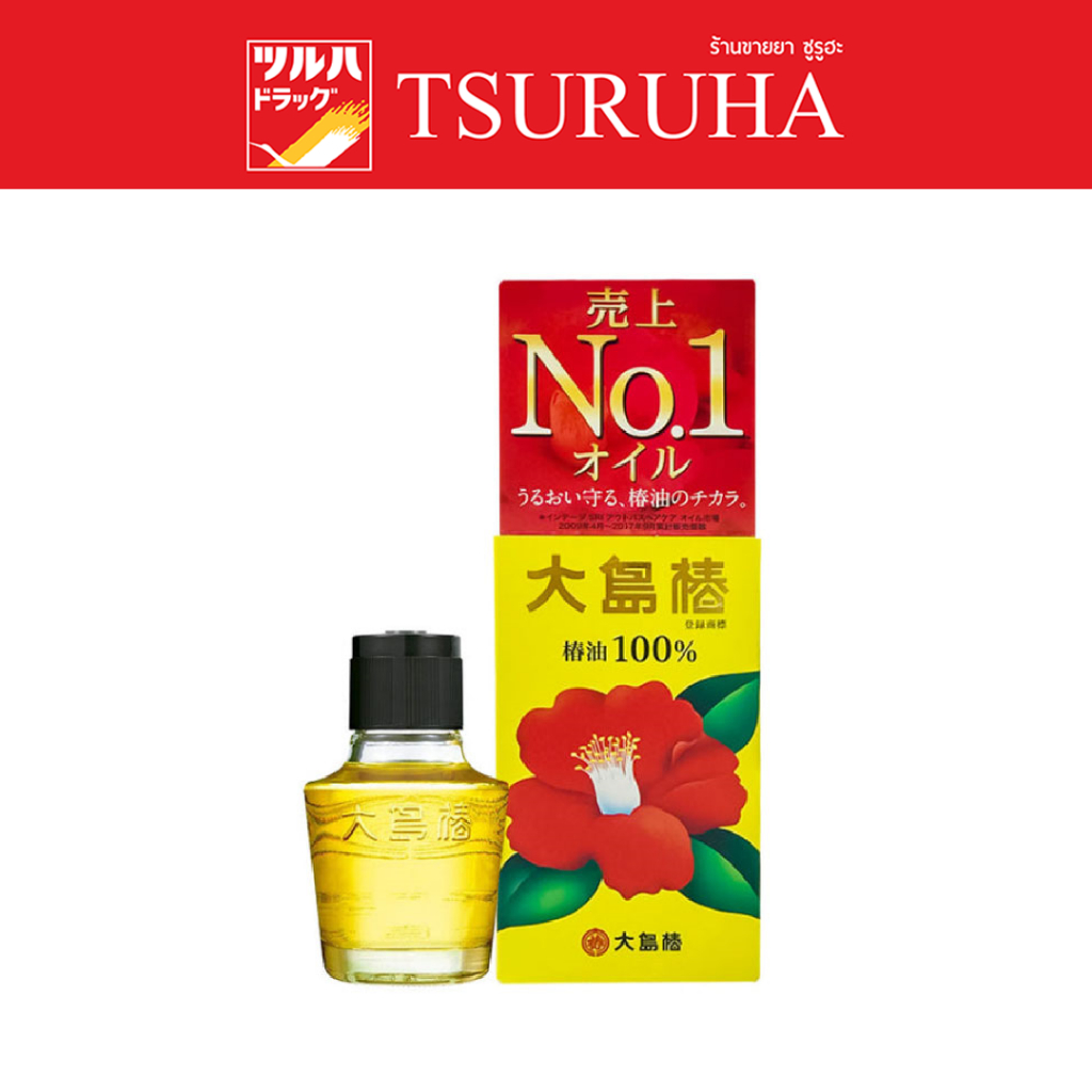 โอชิมะ สึบากิ คาเมลเลีย แฮร์ แคร์ ออยล์ 40 มล./Oshima Tsubaki Camellia Hair Care Oil 40 Ml.