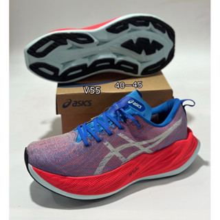 รองเท้าวิ่ง SuperBlast Unisex Running Shoes (Size40-45) Red Blue รองเท้าวิ่ง ผู้หญิง ผู้ชาย