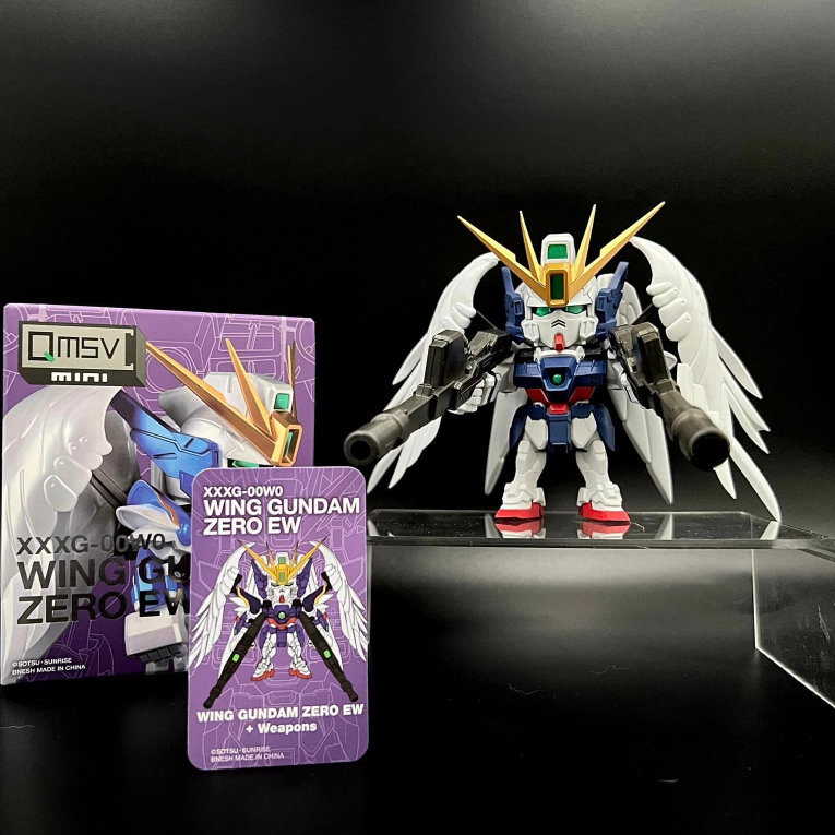 (พร้อมส่ง) ❣️ QMSV-mini Wing Gundam Zero EW Series (แกะกล่องเช็คการ์ด)