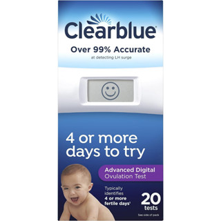 อุปกรณ์ทดสอบการตกไข่ Clearblue® Advanced Ovulation Test Digital Hormone Indicator 1 แท่งตรวจ+ 20 Tests