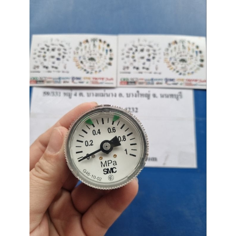 เกจวัดแรงดัน แบรนด์ SMC ญี่ปุ่น รุ่น G46-10-01