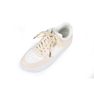 Rovingfox sneaker รองเท้าผ้าใบผู้หญิง พื้นนุ่ม ใส่เที่ยว ใส่ออกกำลังกายเบาๆ รุ่น FW1940 มี 3 สี ขาว,ขาว/ม่วง,เบจ