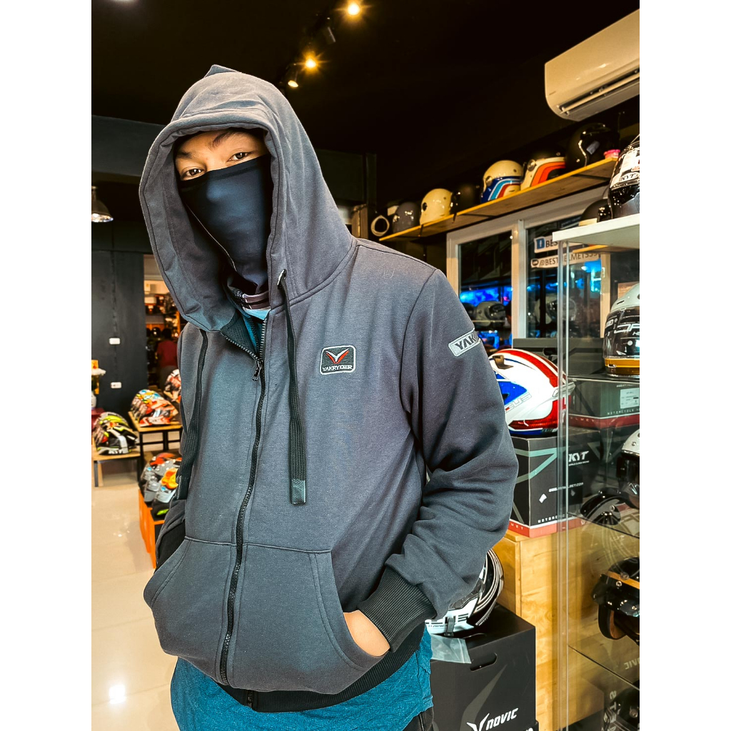 เสื้อฮูดการ์ด Yakryder ผ้า Cotton 100% การ์ด 5 จุด ราคา ถูกที่สุด ดีลบีเคเค แกลเลอรีภาพที่ 9