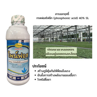 กรดฟอสโฟนิก สารป้องกันกำจัดโรคพืช ไพน์ฟอส ขนาด 1ลิตร