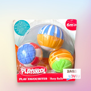 ลูกบอล playskool play ของเล่นเด็ก ของแท้ลิขสิทธิ์จาก Hasbro เขย่ามือ มีเสียงกุ๊งกิ๊งๆ บอลชวนคลานมีกระดิ่ง